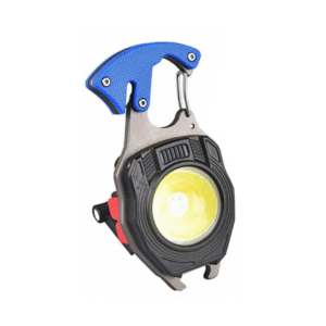 Cob Led Flashlight Super Bright 7 Modes, Multifunctional Keychain Type-C Rechargeable Torch with Lighter,Screwdriver,Whistle,Bottle Opener 800 Lumens Emergency Use Light for Outdoor Camping