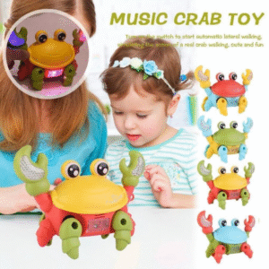 Toy Imagine Crawling Crab Baby Toy – Smart Sensor Musical Tummy Time with Led Lights | USB Rechargeable Crawling Toy for Babies & Toddlers 6-12 Months | Interactive Movement Fun | Color May Vary