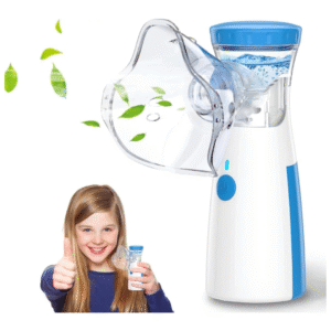 ESCUCHA Portable Mesh Nebulizer Handheld, One Touch Operation, No Noise, High Nebulization Rate, Personal Inhalers For Breathing Problems Lightweight, Travel Friendly For Adults & Kids