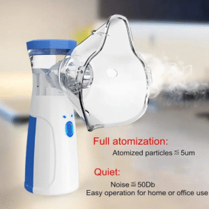 ESCUCHA Portable Mesh Nebulizer Handheld, One Touch Operation, No Noise, High Nebulization Rate, Personal Inhalers For Breathing Problems Lightweight, Travel Friendly For Adults & Kids