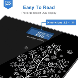 Strob Digital Body Weighing Machine | Tempered Glass LCD Display Weighing Scale