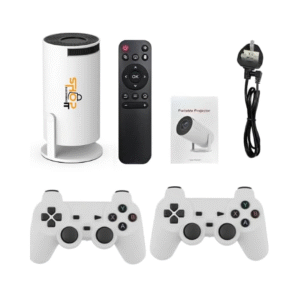 Game Projector 2 in 1 Professional Chip Portable Projector With Wireless Controller Gamepad.