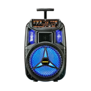Nishica 060 Portable Bluetooth Speaker 8-Inch, 20W Output with Wireless Microphone, Rechargeable Battery, Multi-Input Options – Ideal for Karaoke, Parties, Events & Outdoor Use