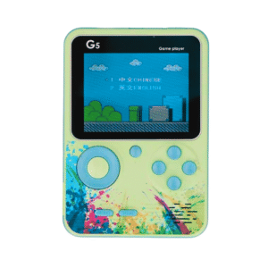 G5 Retro Game Box 500-in-1, Handheld Classic Game Pad with Built-in 8-Bit Games, Portable Gaming Console for Kids & Adults – Rechargeable Battery, Compact Travel Design