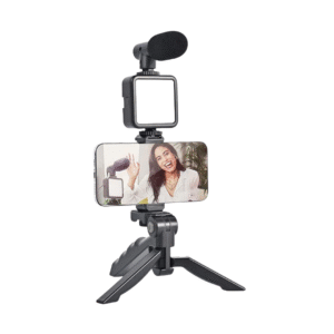 AY-49 RGB LED Video Vlogging Light Kit, Portable Dimmable LED Panel with Adjustable Colors, Rechargeable Battery, Tripod Stand – Ideal for Vlogging, Photography & Video Recording