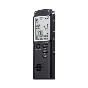 8GB Digital Audio Voice Recorder with Key Lock Screen, Telephone Recording, Real-Time Display & MP3 Player