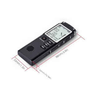 8GB Digital Audio Voice Recorder with Key Lock Screen, Telephone Recording, Real-Time Display & MP3 Player