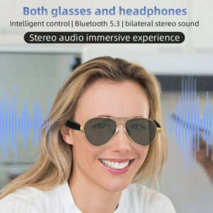 Hy1002 Wireless Bluetooth 5.1 Glasses Earphone Stereo Hd Sound Uv Protection Smart Audio Glasses With Microphone