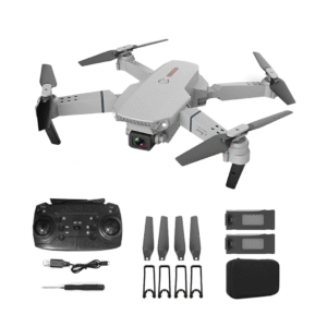 E88 Drone with Camera 4k HD wide angle drone real time transmission beginner drones, 360° Flip Headless Mode Remote Control Toy Drone