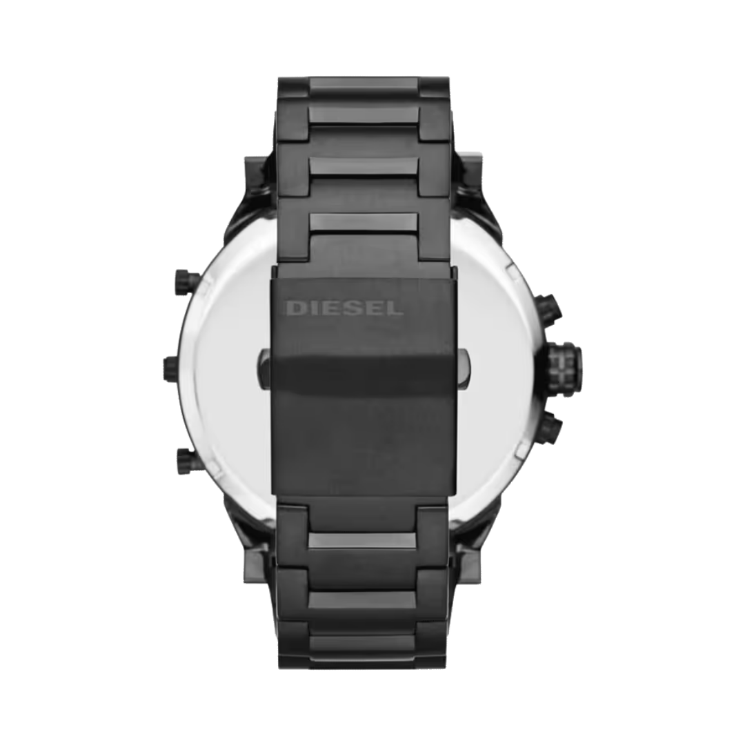 Diesel Men’s Analog Stainless Steel Watch with Black Dial & Bracelet – DZ7395 (Oversized Dial) - Image 3