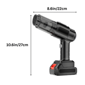 12V Car Portable Vacuum Cleaner with High Power 6000mAh Battery & Powerful 9000pa Suction Mini Handheld Suction Cleaner for Car Detailing, Home, Pet Hair