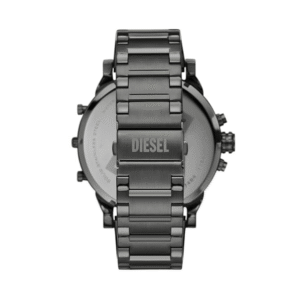 Diesel Men’s Analog Mr. Daddy Watch – Gray Dial with Gunmetal Stainless Steel Bracelet (DZ7484)