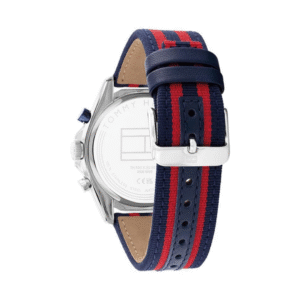 Tommy Hilfiger Men’s Analog Quartz Watch – White Dial with Nylon Strap (NETH1792035)