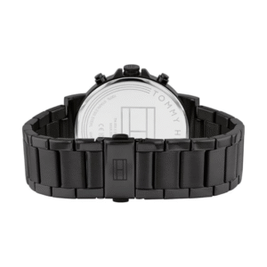 Tommy Hilfiger Men’s Quartz Multifunction Watch – Black Dial with Stainless Steel Strap (TH1710590)