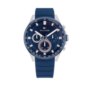 Tommy Hilfiger Men’s 45 mm Max Blue Dial Silicone Analog Watch – WTOTH1791970