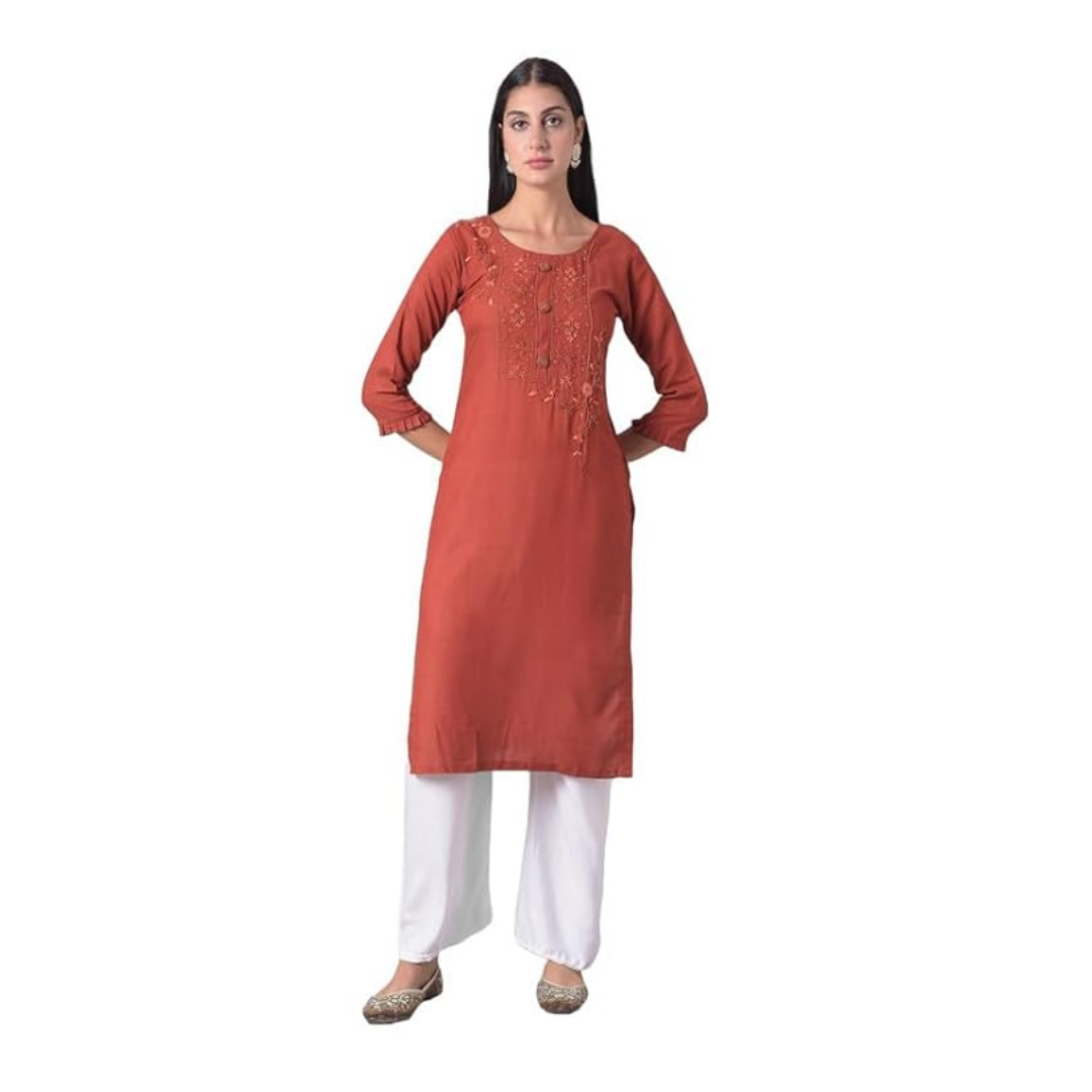 Dollar Women's Cotton Blend Solid Regular Dress Shirt
