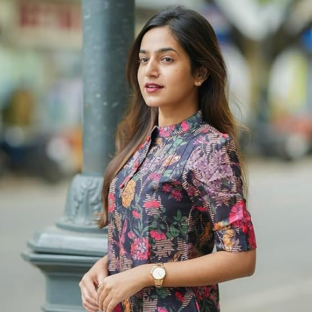 Sun Fashion And Lifestyle Women's Chanderi Stitched Printed Kurta - Image 2