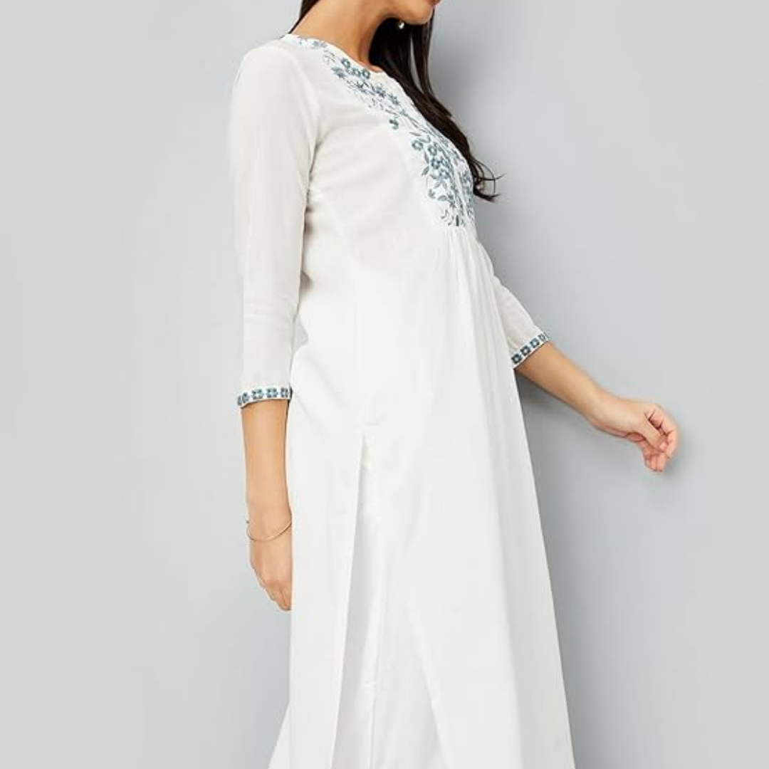 Max Women's Rayon Regular Fit Casual Kurta - Image 4