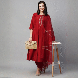 Tavasya Women’s Silk Blend Kurta Set | Salwar Suit