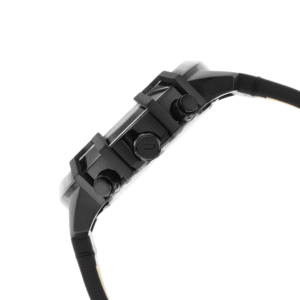 Diesel Men’s Leather Analog Black Oversized Dial Watch – DZ4519