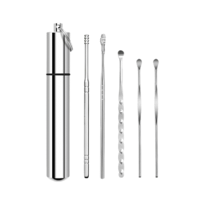 Reusable Ear Wax Cleaner Tool Set (6-Piece) with Storage Box