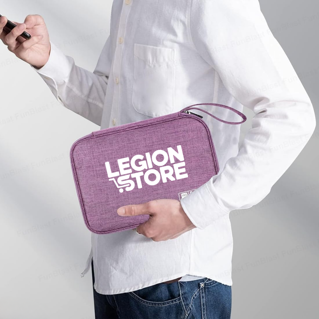 Electronic Accessories Organizer Bag – Travel Gadget Storage Case (Purple) Waterproof | Single-Layer Universal Cable Organizer - Image 5