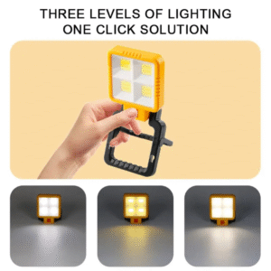 Rechargeable Portable LED Reflector Spotlight ,Solar-Powered Camping & Outdoor Flood Light