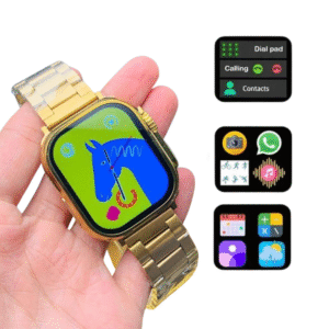 C9 Ultra-2 Gold Smartwatch (Gold Chain Strap Included)