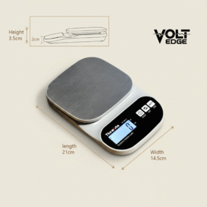 TH-WS15 Electronic Digital Kitchen Weighing Scale | 10 Kg Capacity | Backlight LCD | Made in India | 1 Year Warranty