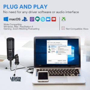 Maono AU-PM461TR USB Condenser Microphone  For PC, Singing, Gaming, Podcasting & Recording