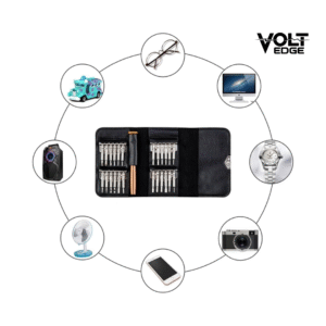 Built with Passion 27 in 1 Precision Screwdriver Set – Multi Pocket Repair Tool Kit for Mobiles, Laptops & Electronics
