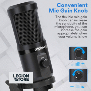 Maono AU-PM461TR USB Condenser Microphone  For PC, Singing, Gaming, Podcasting & Recording