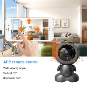 Smart Robot WiFi Full HD 1080p Video Surveillance Camera - Wireless PTZ CCTV with Two-Way Audio