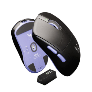 Kreo Ikaruss Wireless Gaming Mouse  Ultralight Gaming Mouse | Tri-Mode Connectivity | High DPI Sensor | Long Battery Life (Black)